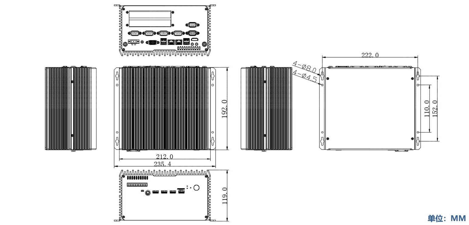 Spezifikatioune vun ICE-3281-8265U-D